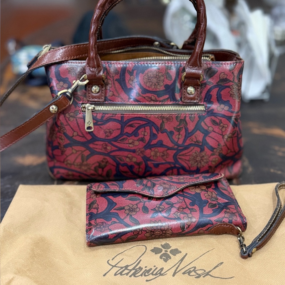 Patricia Nash Angela satchel with wallet